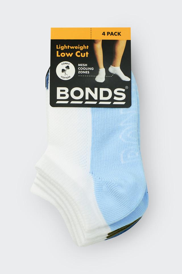 Kids Logo Light Low Cut Socks 4 Pack