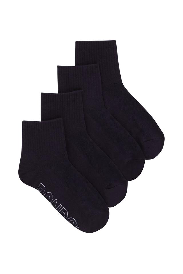 Kids Logo Light Quarter Crew Socks 4 Pack