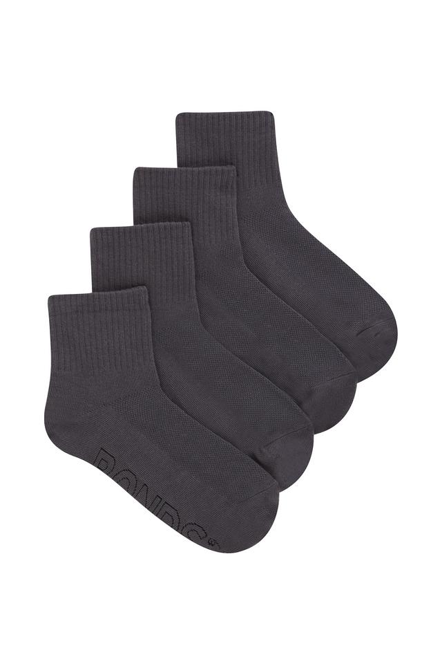 Kids Logo Light Quarter Crew Socks 4 Pack