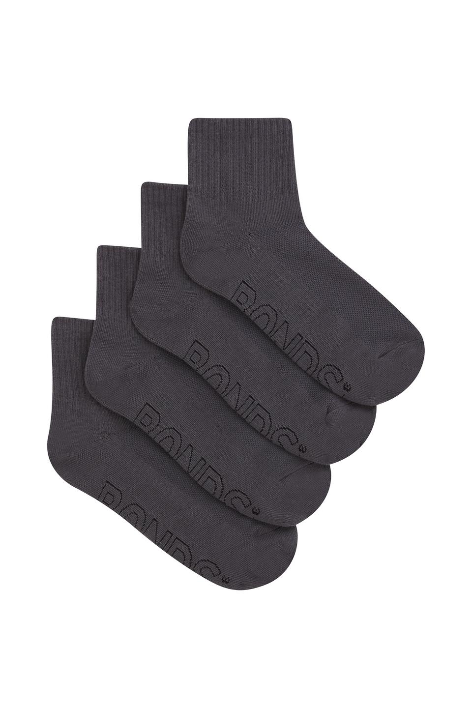 Kids Logo Light Quarter Crew Socks 4 Pack