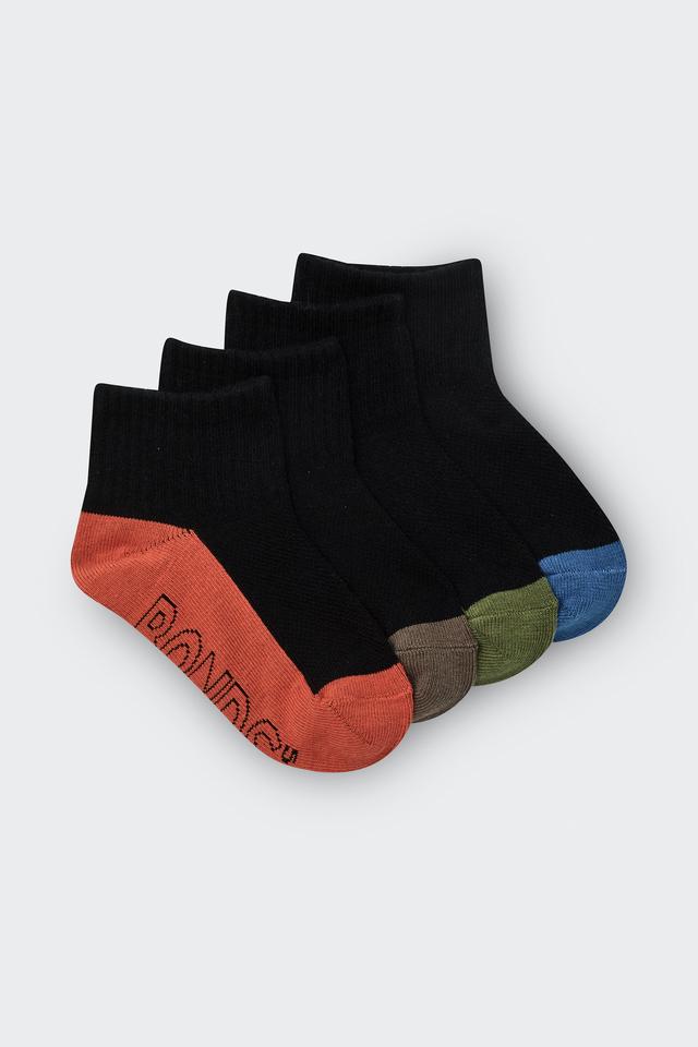 Kids Logo Light Quarter Crew Socks 4 Pack