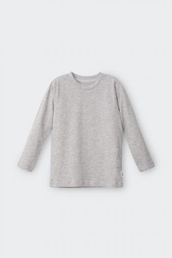 Kids Long Sleeve Crew Tee (New Grey Marle)