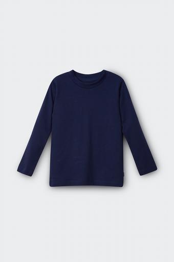 Kids Long Sleeve Crew Tee (Black Sea)
