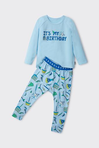 Kids Long Sleeve Sleep Set (It's My Birthday)