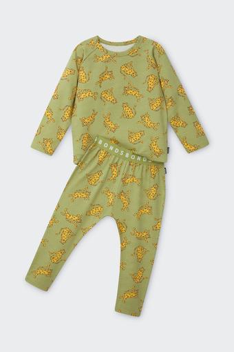 Kids Long Sleeve Sleep Set (Cheeky Cheetah)