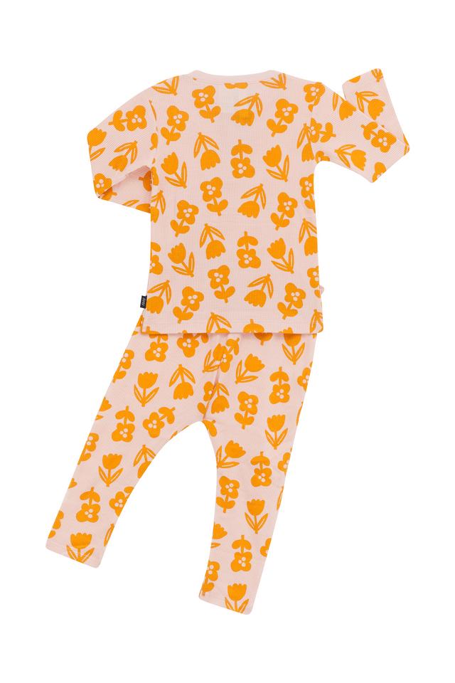 Kids Long Sleeve Waffle Sleep Set