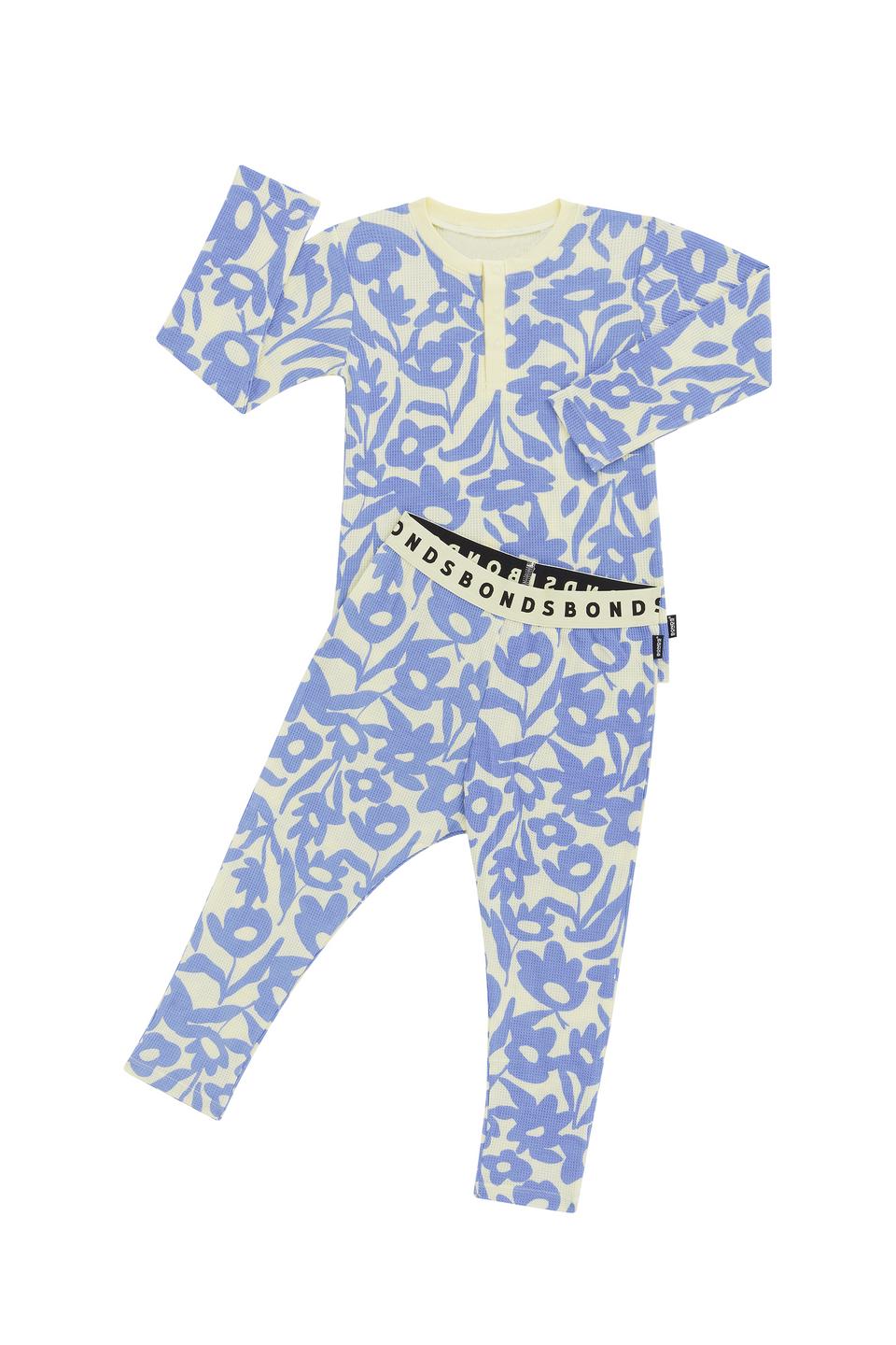 Kids Long Sleeve Waffle Sleep Set