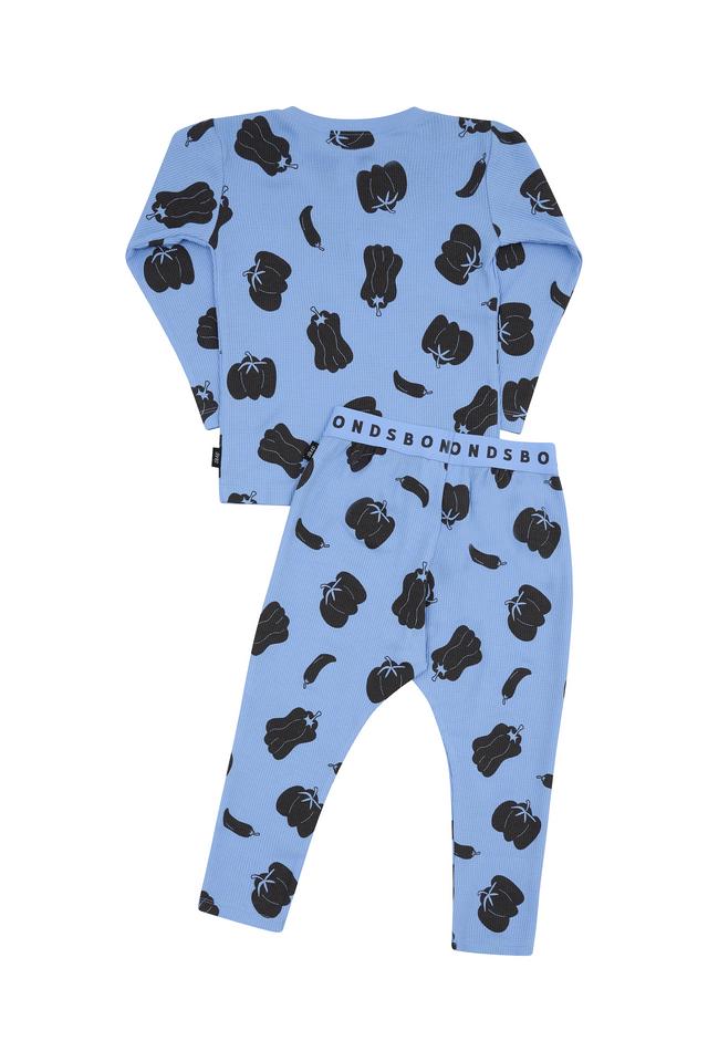 Kids Long Sleeve Waffle Sleep Set