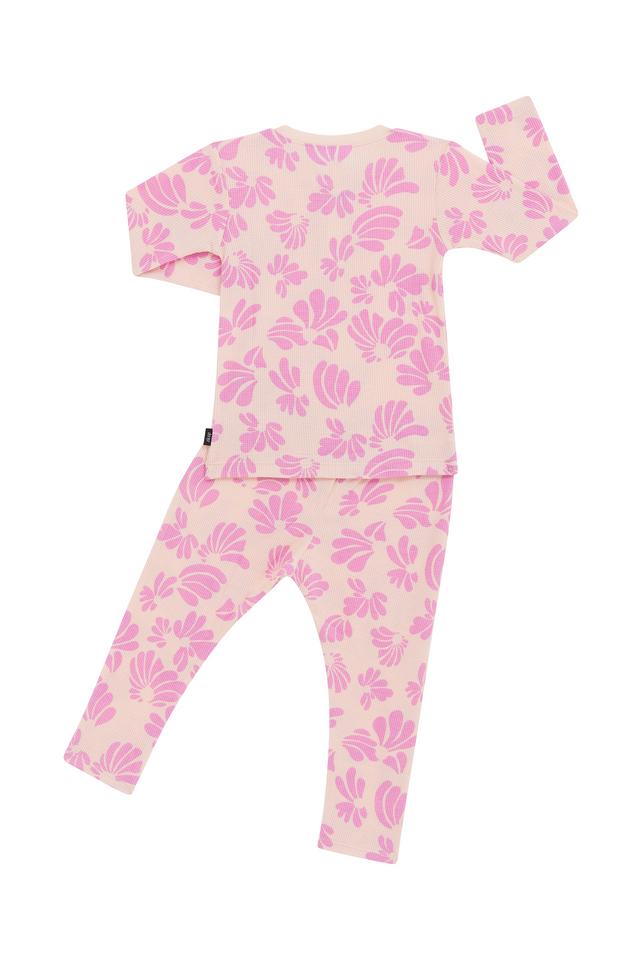 Kids Long Sleeve Waffle Sleep Set