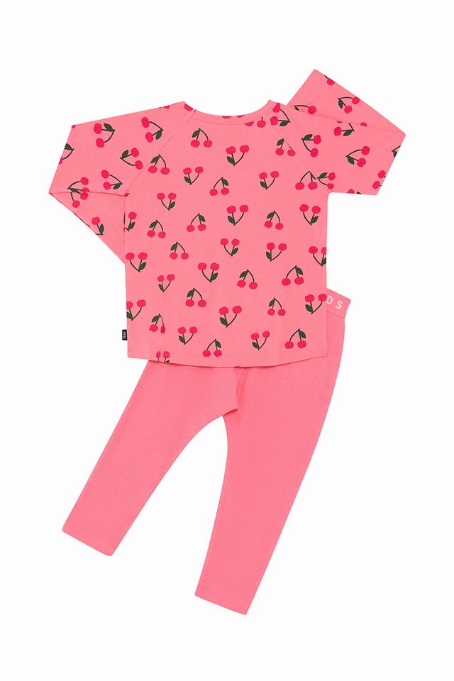 Kids Long Sleeve Waffle Sleep Set
