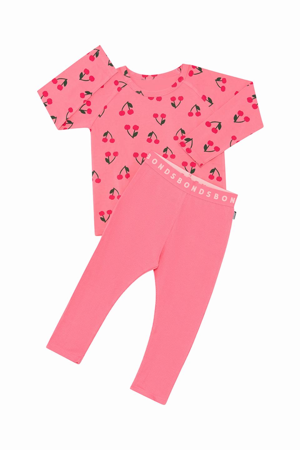 Kids Long Sleeve Waffle Sleep Set