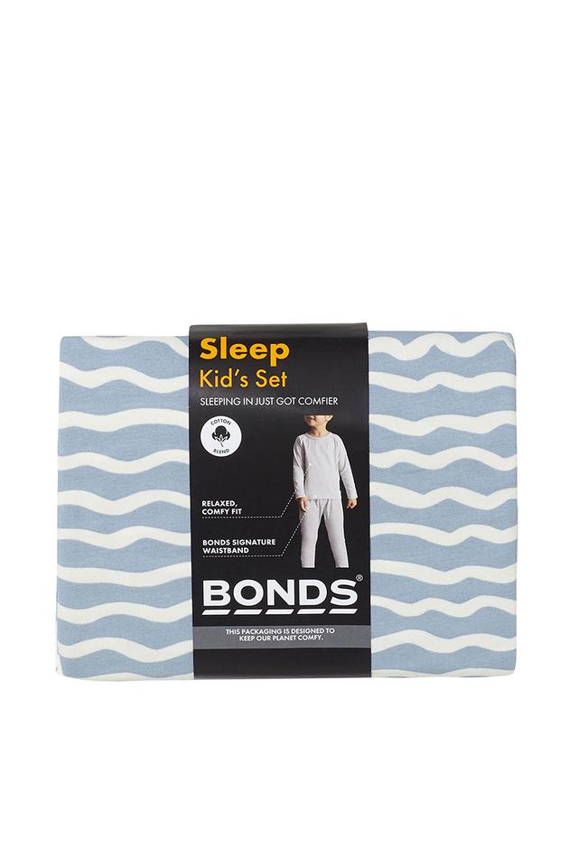 Kids Long Sleeve Waffle Sleep Set