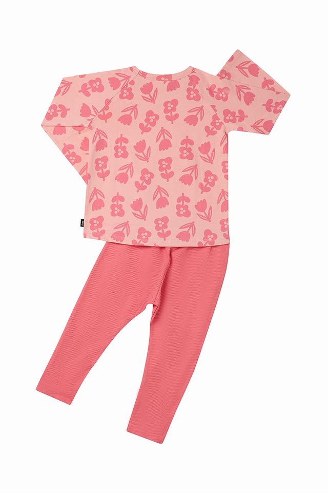 Kids Long Sleeve Waffle Sleep Set