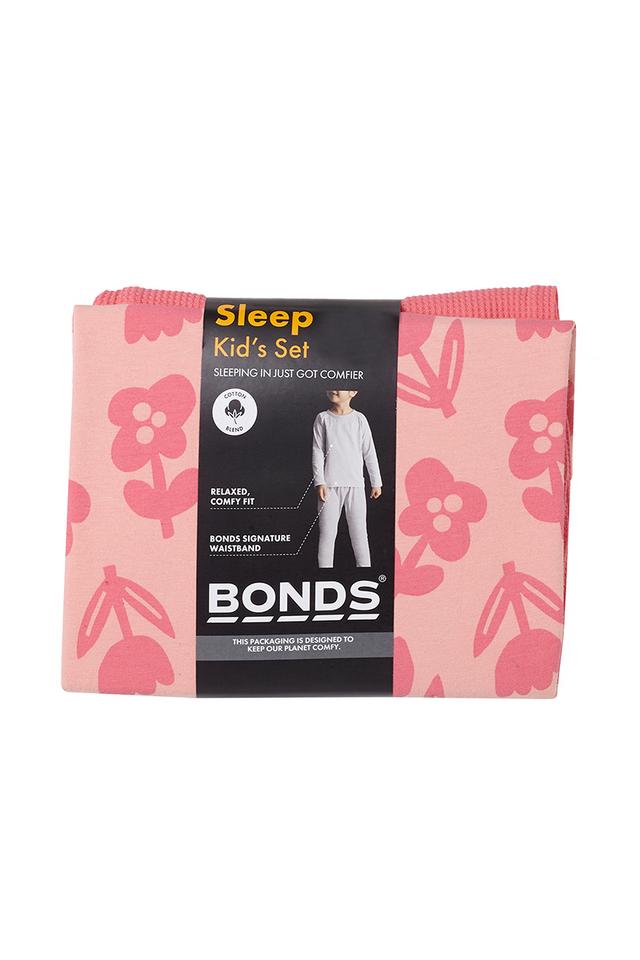 Kids Long Sleeve Waffle Sleep Set