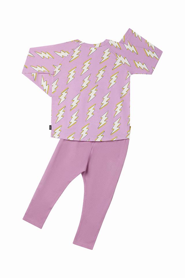 Kids Long Sleeve Waffle Sleep Set