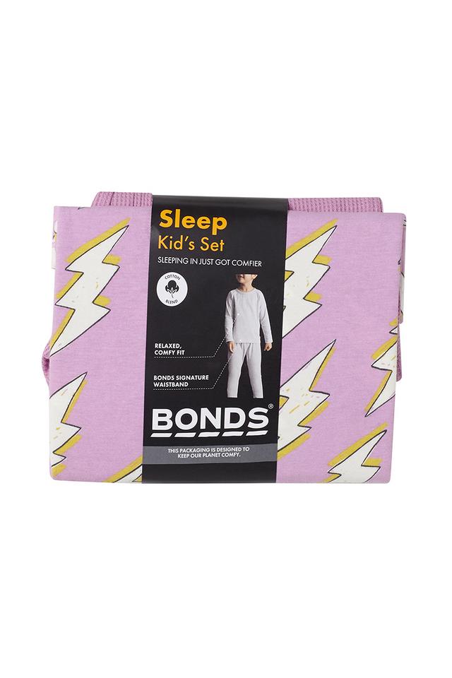 Kids Long Sleeve Waffle Sleep Set
