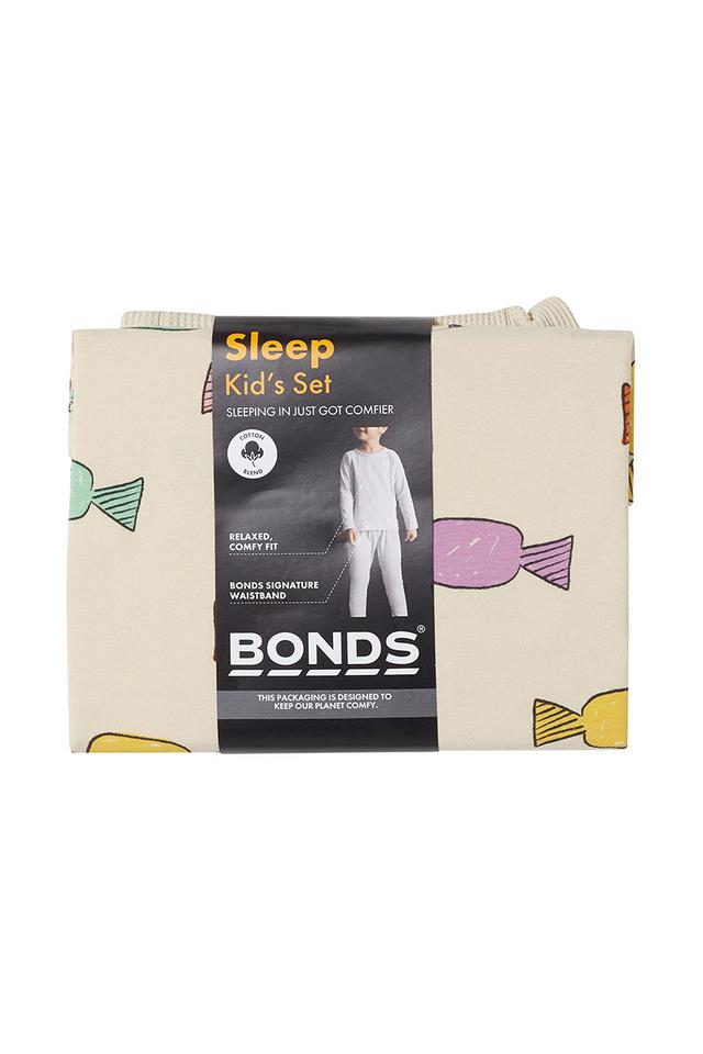 Kids Long Sleeve Waffle Sleep Set