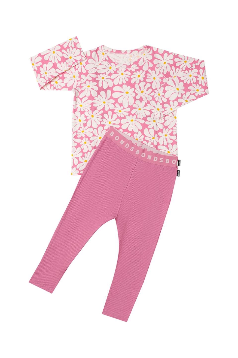 Kids Long Sleeve Waffle Sleep Set