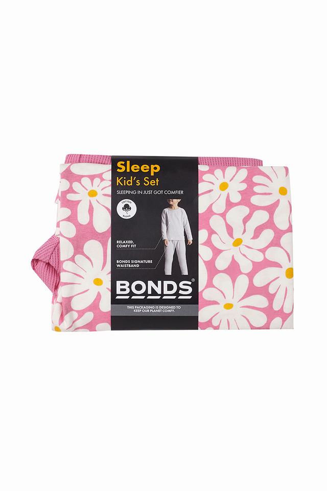 Kids Long Sleeve Waffle Sleep Set