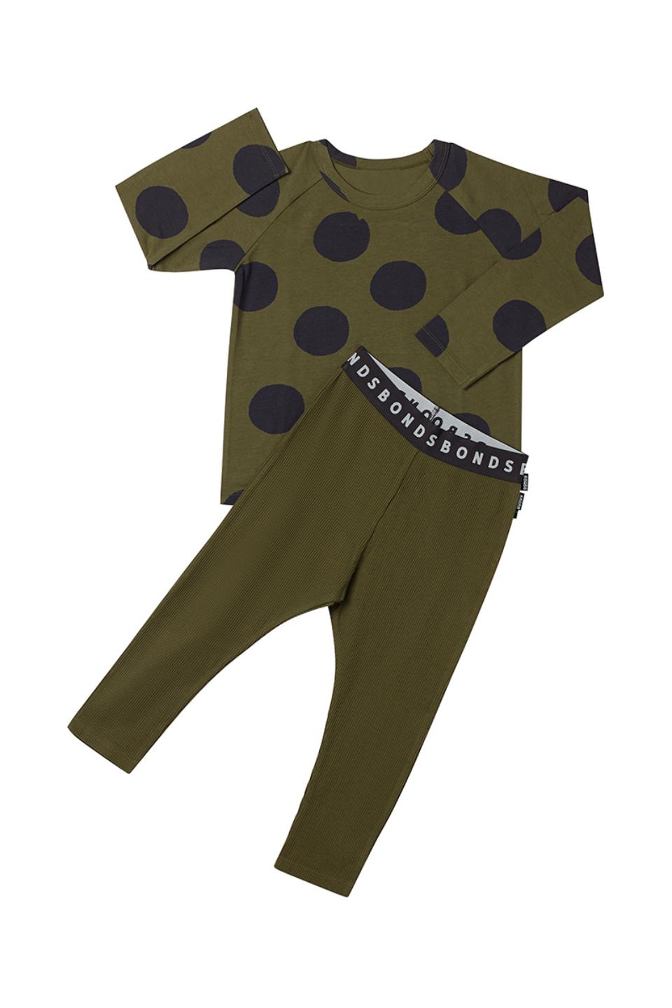 Kids Long Sleeve Waffle Sleep Set