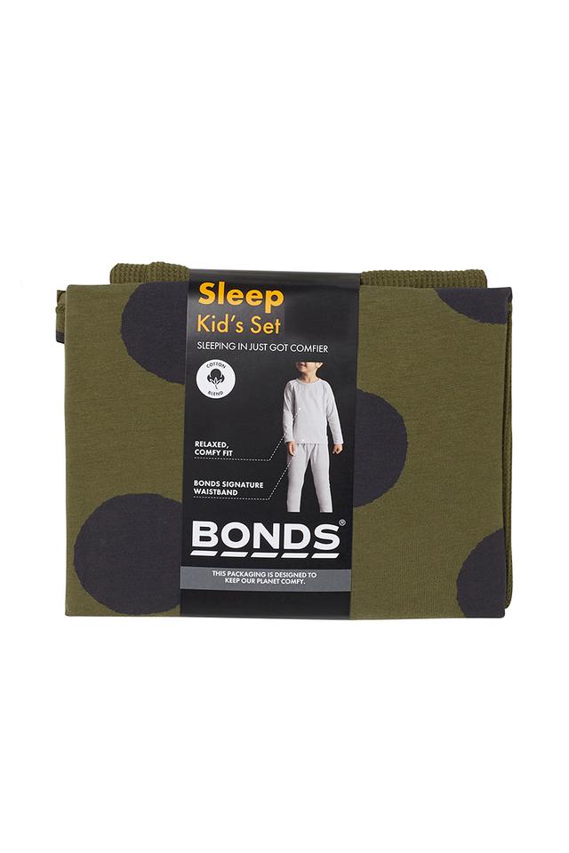 Kids Long Sleeve Waffle Sleep Set