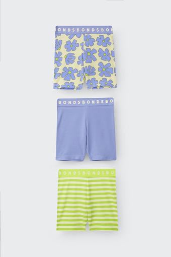 Kids Next Gen Bike Short 3 Pack (Blossom Block)