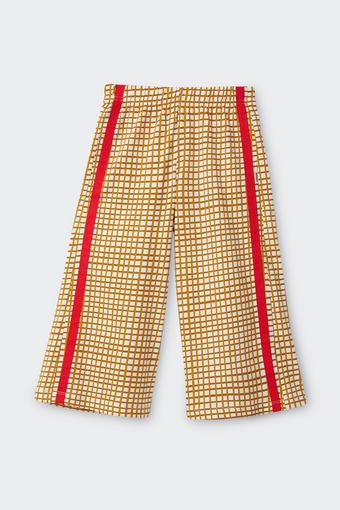 Kids Next Gen Wide Leg Pant (Earthen Script)
