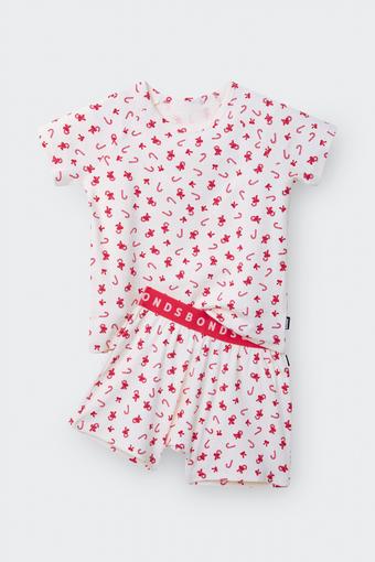 Kids Pointelle Short Sleeve Sleep Set (Sweet and Sparkly)