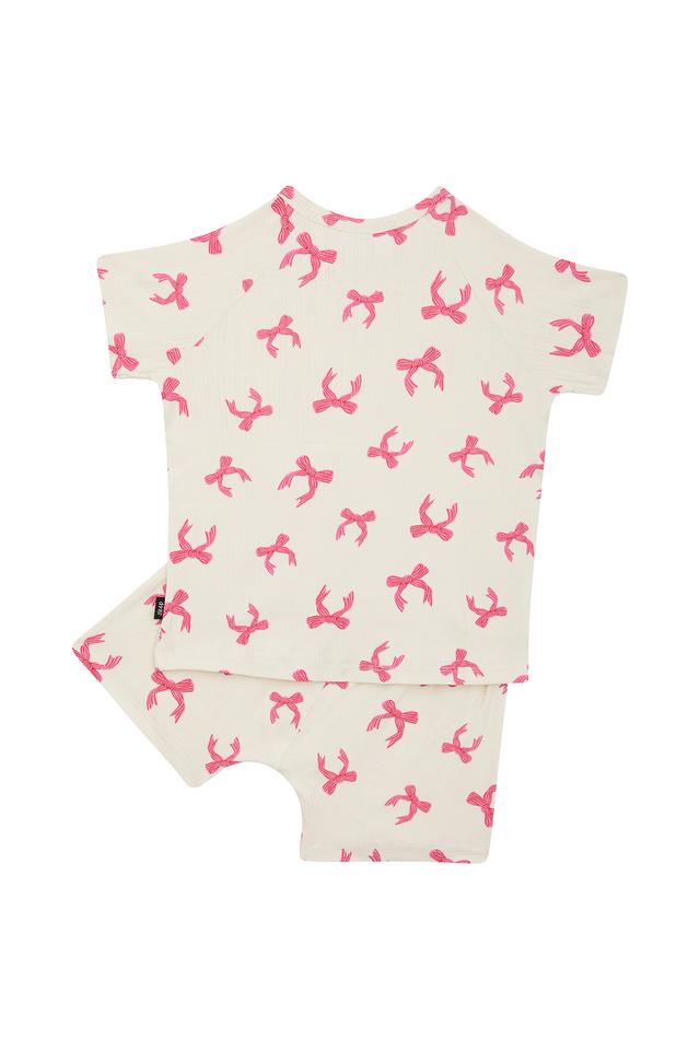 Kids Pointelle Short Sleeve Sleep Set