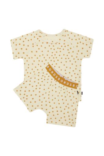 Kids Pointelle Short Sleeve Sleep Set (SUNNY DAZE)