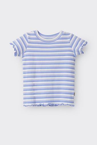 Kids Rib Frill Tee (Marscapone / Soft Soni / Purple Escape)