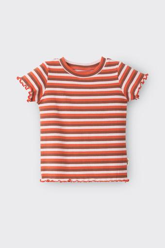 Kids Rib Frill Tee (Sugar Babe / Brown Earth / Red Zeppelin)