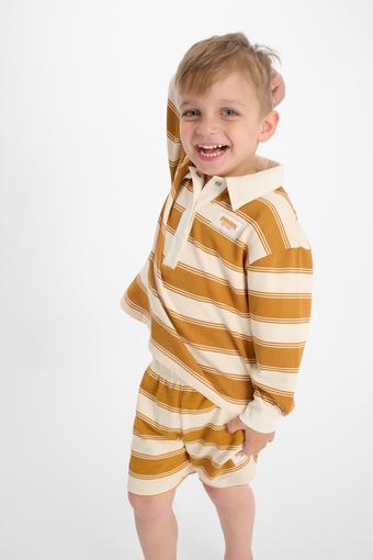 Kids Rugby Shorts (Rugby Stripe Gold Rush Levitating)