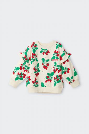 Kids Soft Threads Frill Pullover (Straw-Berry Sweet)