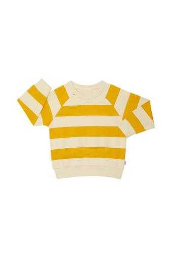Kids Soft Threads Pullover (Horizontal Rugby Stripe Mustard)