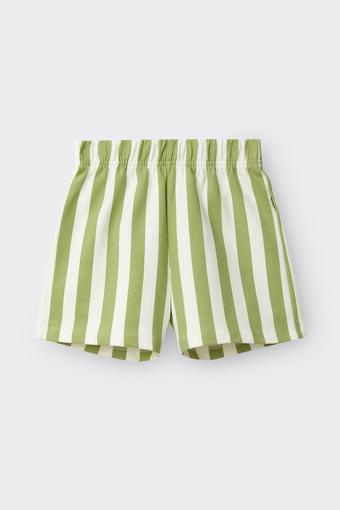 Kids Soft Threads Short (Bonds Vertical Small Stripe Green)