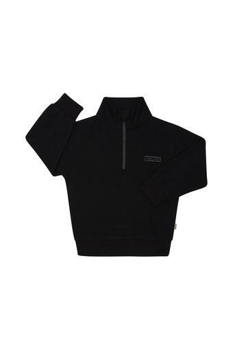 Kids Tech Sweats 1/2 Zip Pullover (Nu Black)