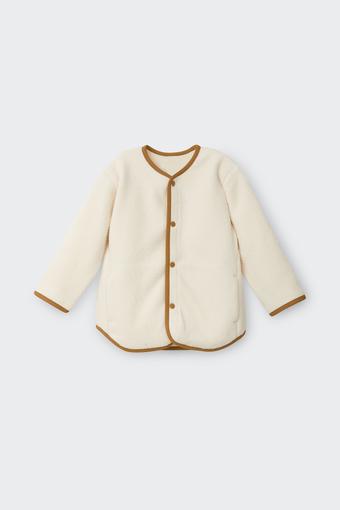 Kids Teddy Fleece Jacket (White Stone)