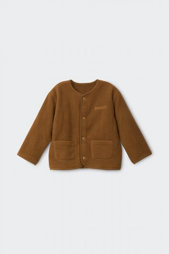 Kids Teddy Fleece Jacket (Salted Toffee)