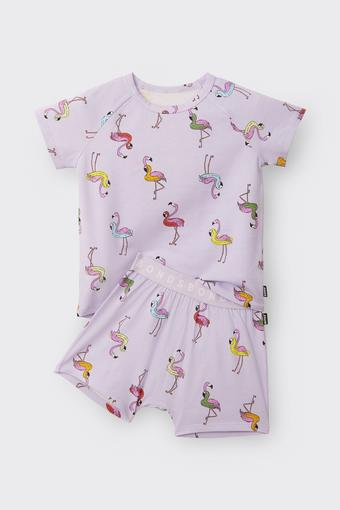 Kids Tee Sleep Set (Flamingo Friends)