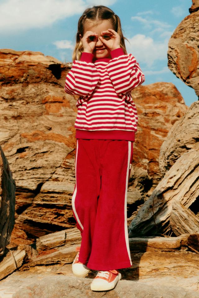 Kids Terry Towelling Wide Leg Pant