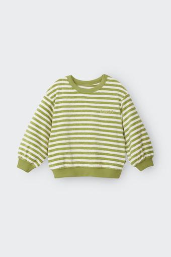 Kids Terry Towelling Pullover (Bonds Medium Breton Stripe)