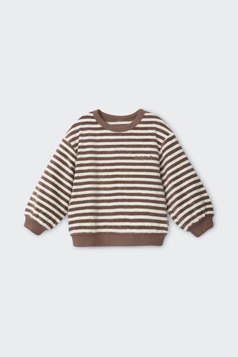 Kids Terry Towelling Pullover (Bonds Medium Breton Stripe)
