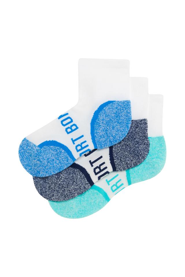 Kids Ultimate Comfort Quarter Crew Socks 3 Pack