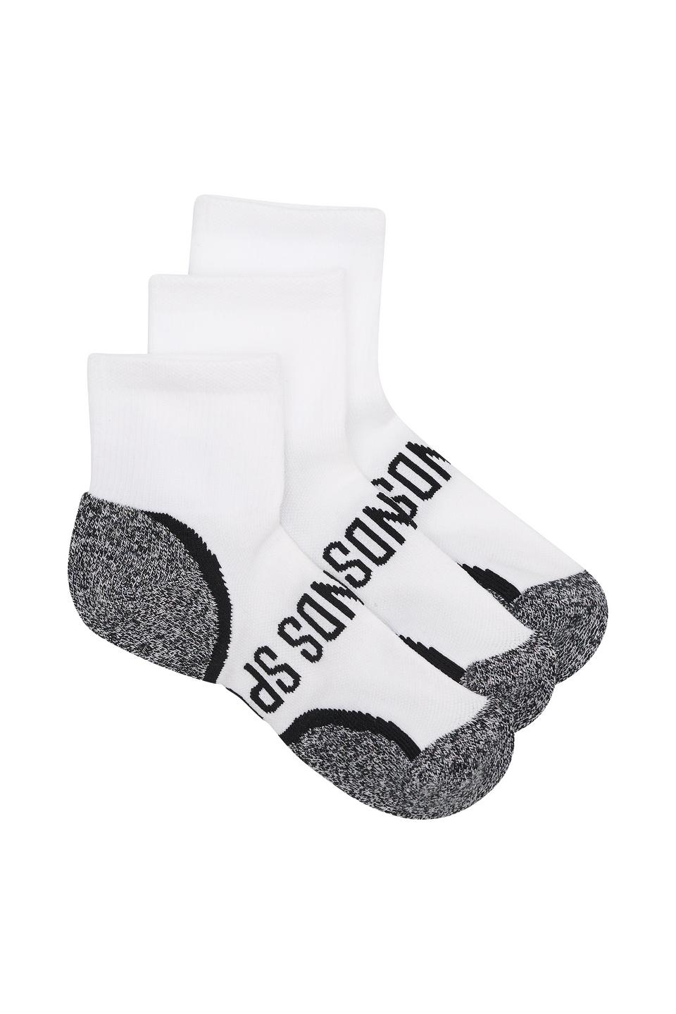Kids Ultimate Comfort Quarter Crew Socks 3 Pack