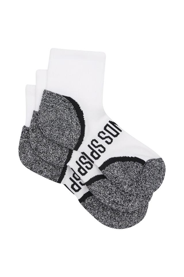 Kids Ultimate Comfort Quarter Crew Socks 3 Pack