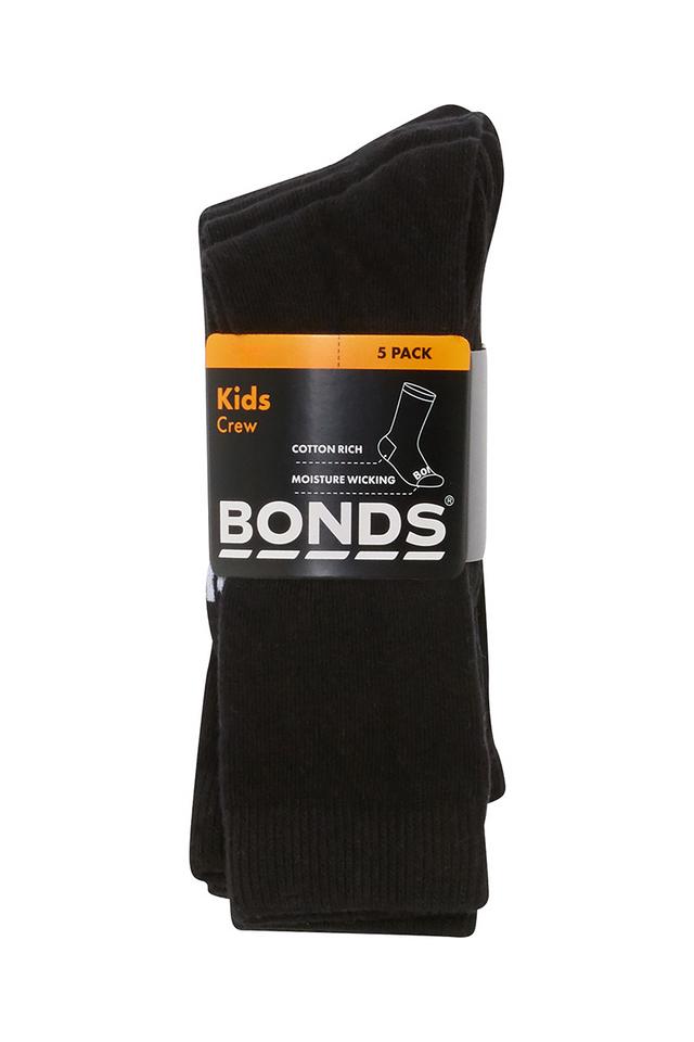Kids Value Crew Socks 5 Pack