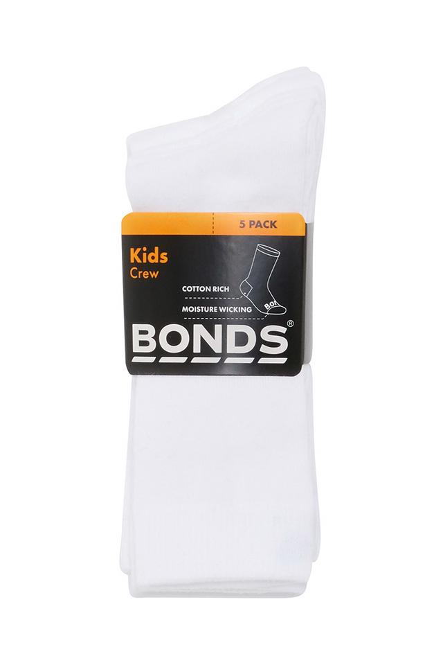 Kids Value Crew Socks 5 Pack