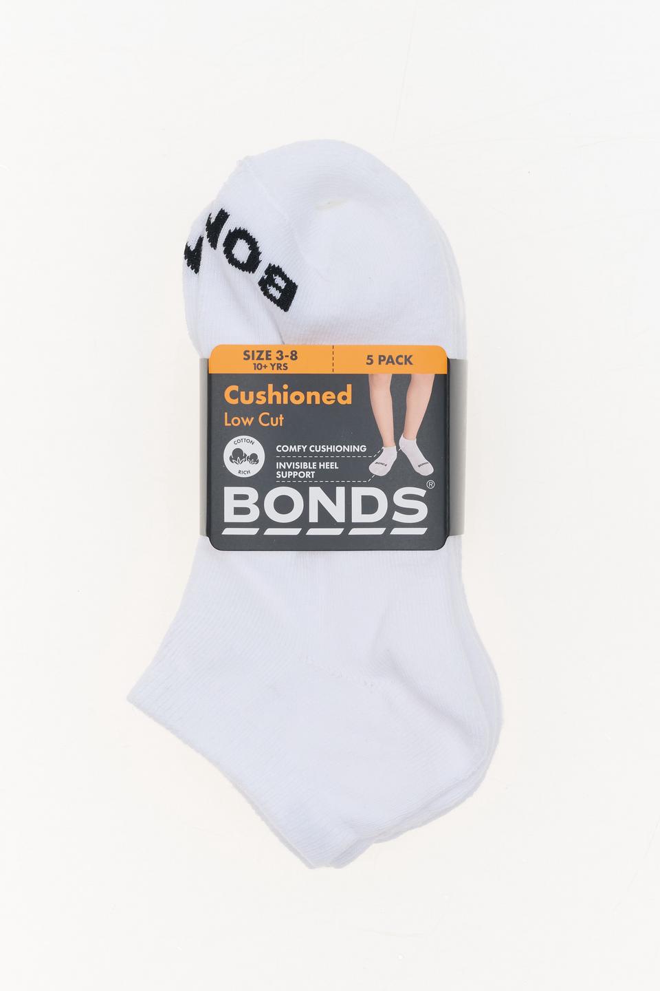 Kids Value Cushioned Low Cut Socks 5 Pack