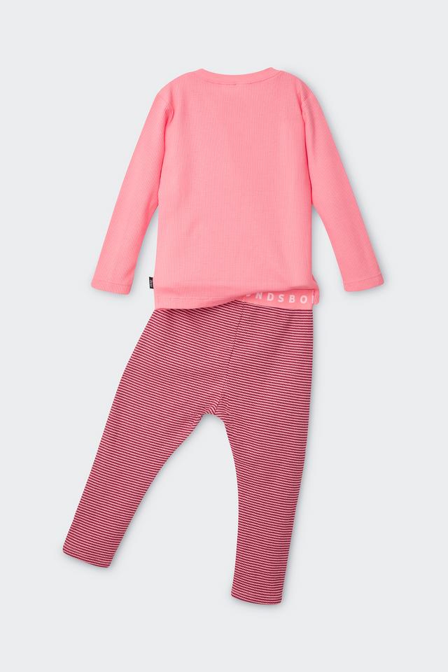 Kids Waffle Long Sleeved Sleep Set